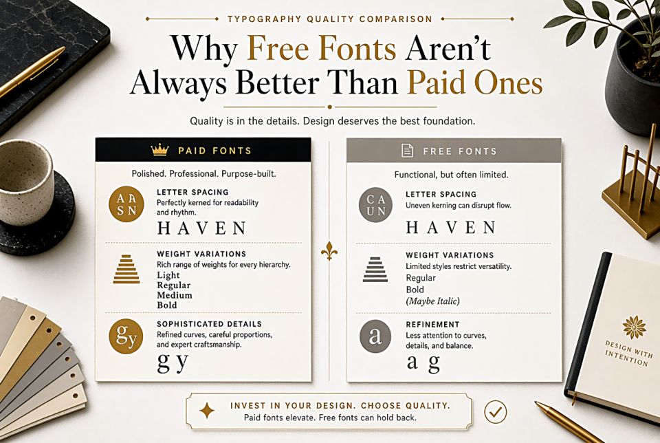 Why Free Fonts Aren't Always Better Than Paid Ones
