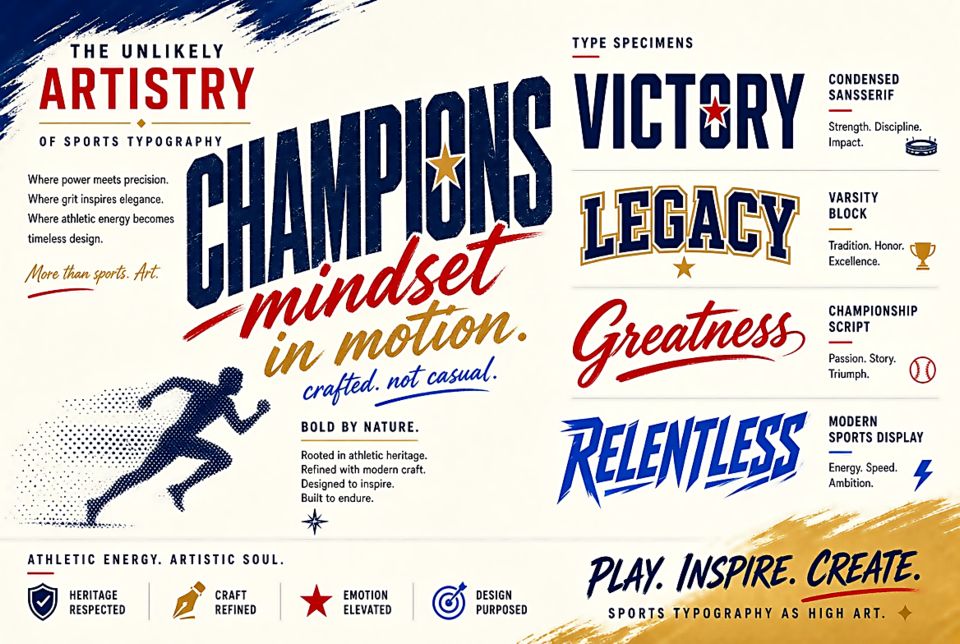 The Unlikely Artistry of Sports Typography