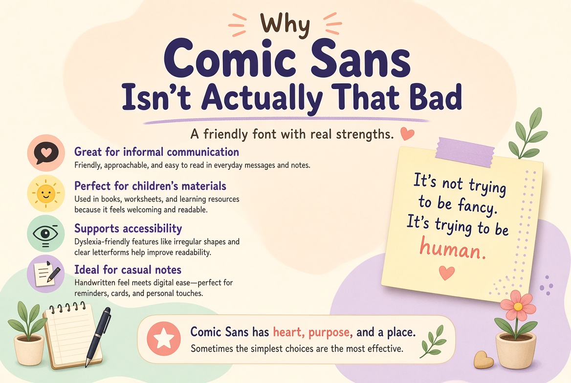 Why Comic Sans Isn't Actually That Bad