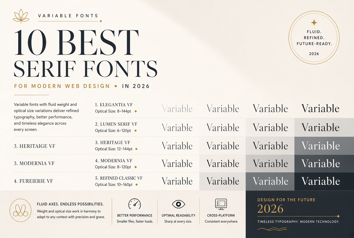 10 Best Serif Fonts for Modern Web Design in 2026