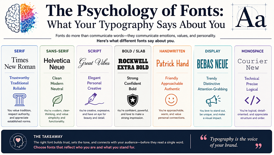 The Psychology of Fonts: What Your Typography Says About You