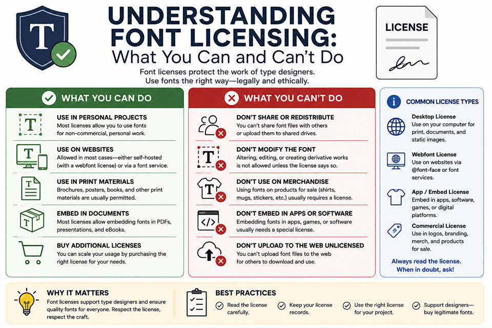 Understanding Font Licensing: What You Can and Can't Do