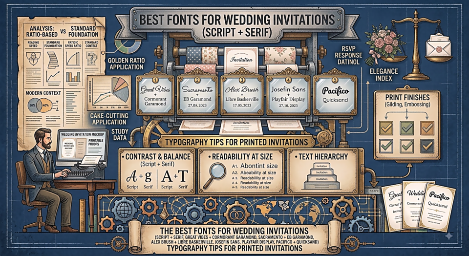 Best Fonts for Wedding Invitations
