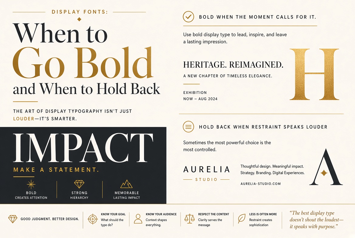 Display Fonts: When to Go Bold and When to Hold Back