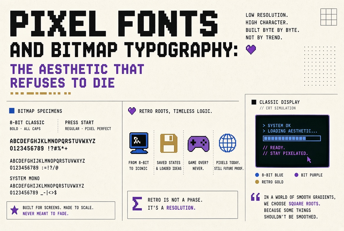 Pixel Fonts and Bitmap Typography: The Aesthetic That Refuses to Die