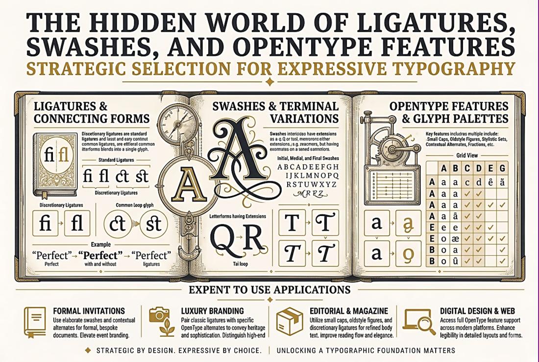 The Hidden World of Ligatures, Swashes, and OpenType Features